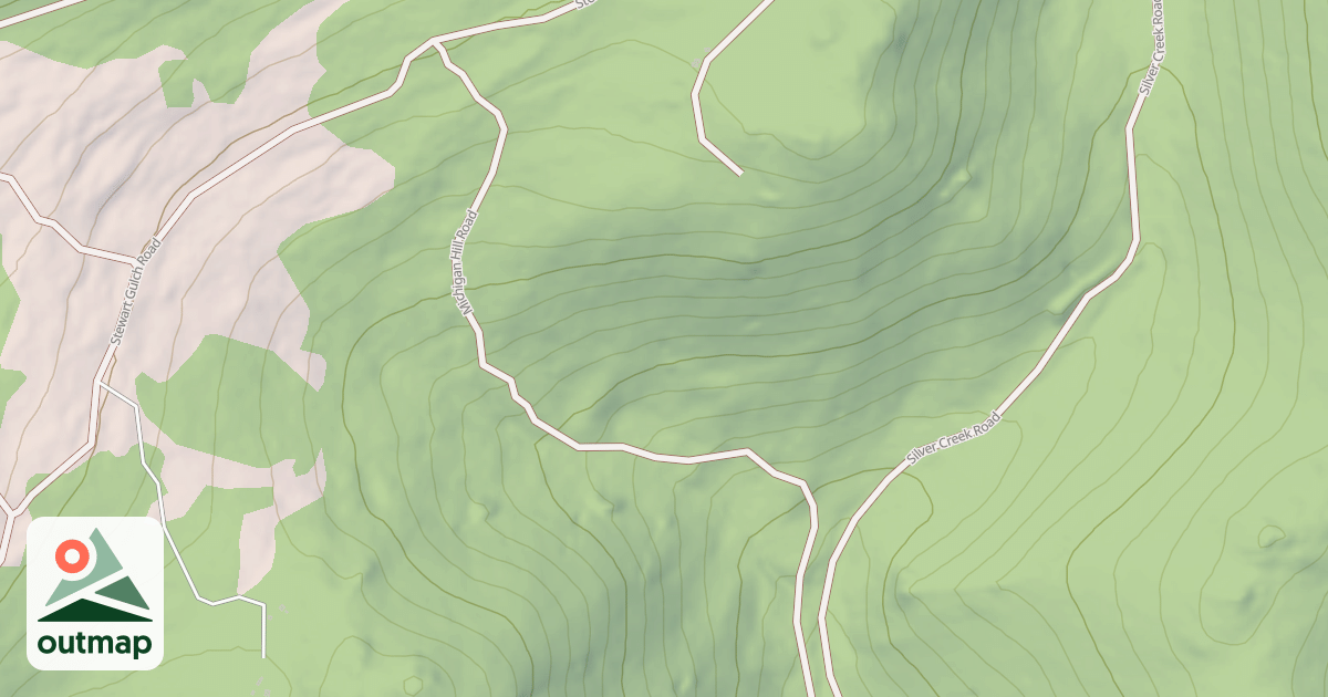 Map of MICHIGAN HILL