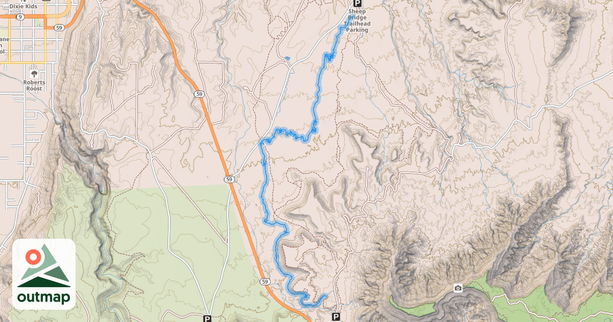 Map of Dead Ringer Trail