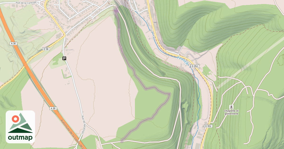 Map of Sentier Botanique