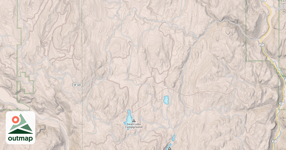 Map of SWAN BUTTE RD