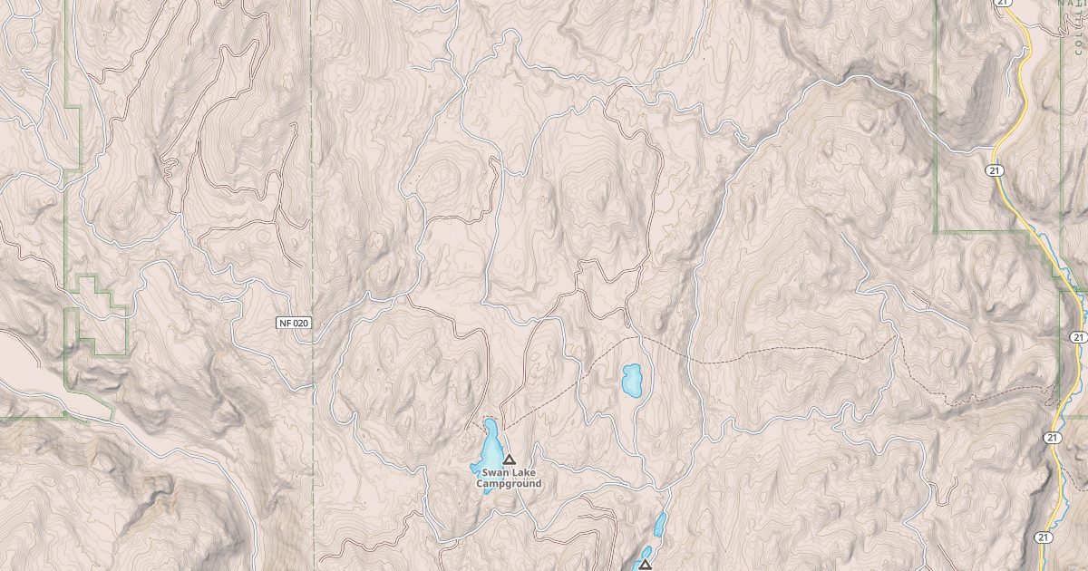 Map preview of SWAN BUTTE RD