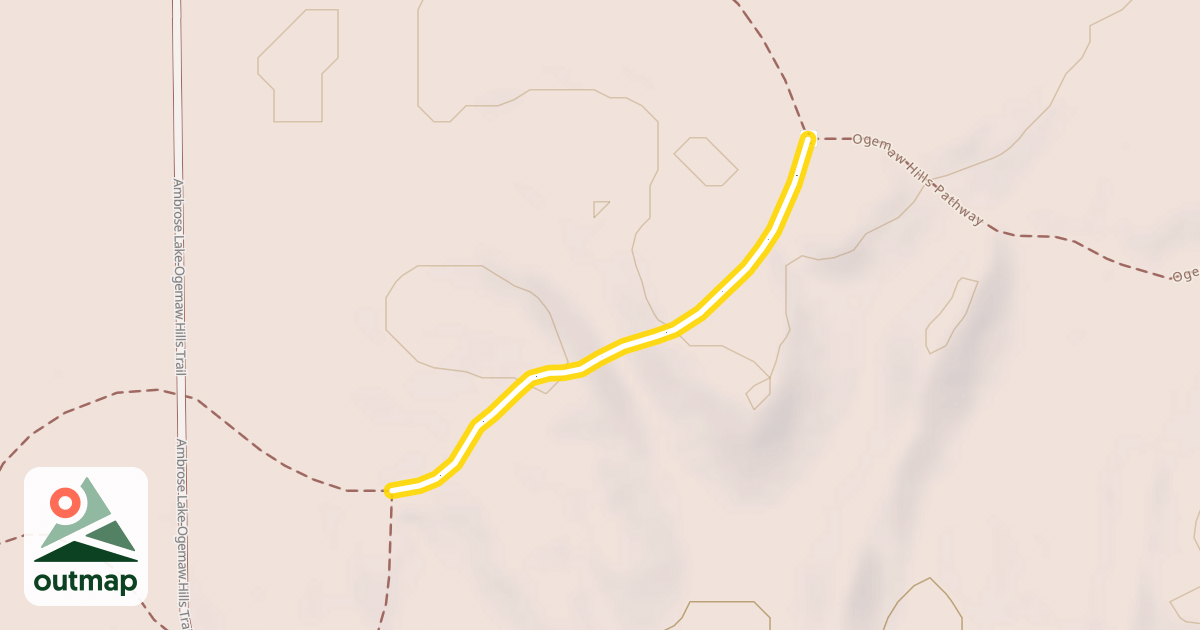 Map of Ogemaw Hills Pathway