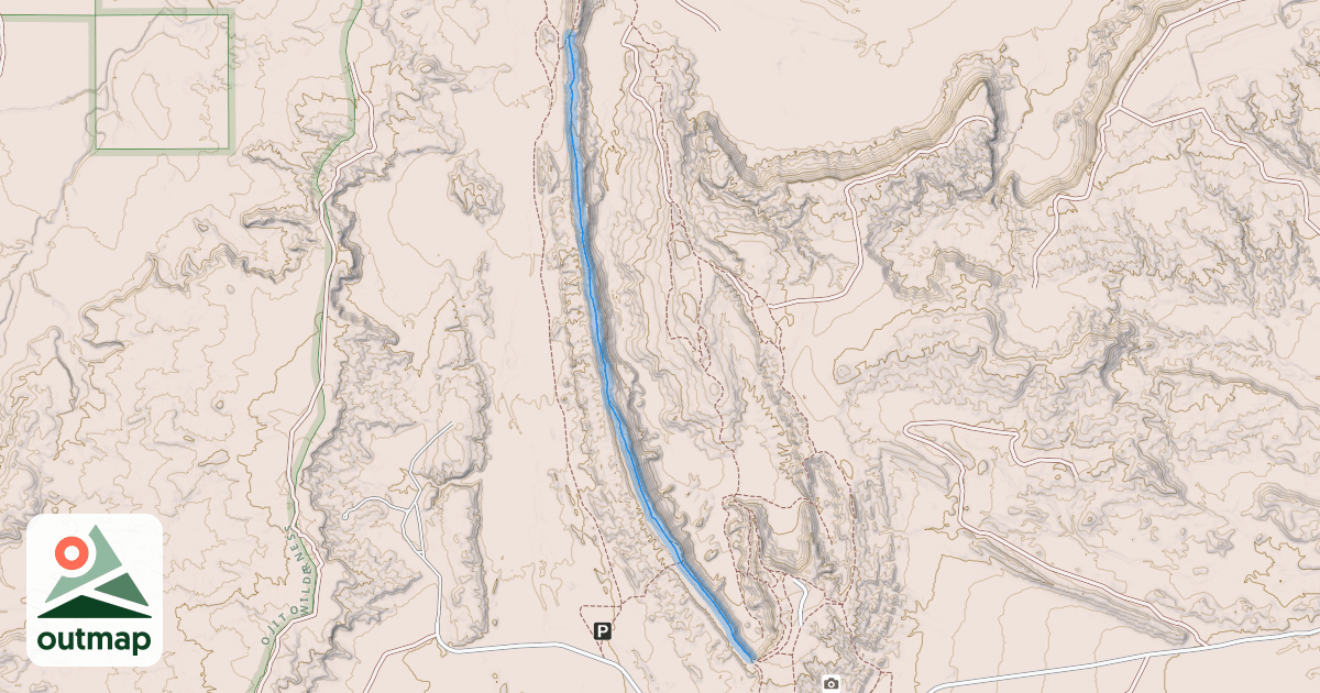 Map of Dragon's Back Trail