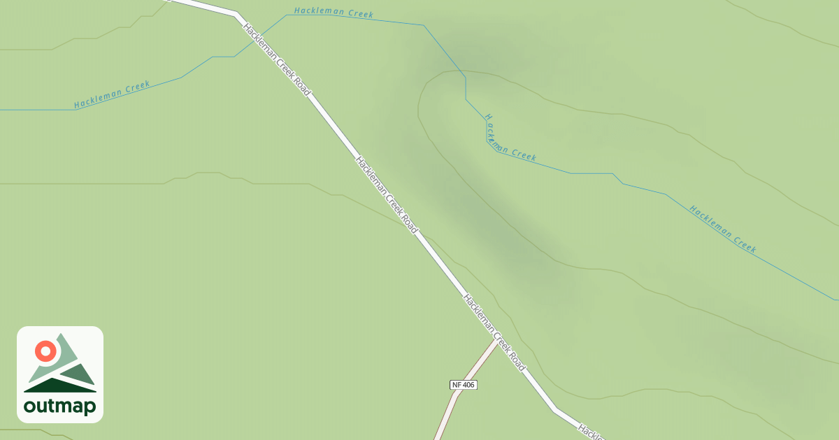 Map of HACKLEMAN CREEK