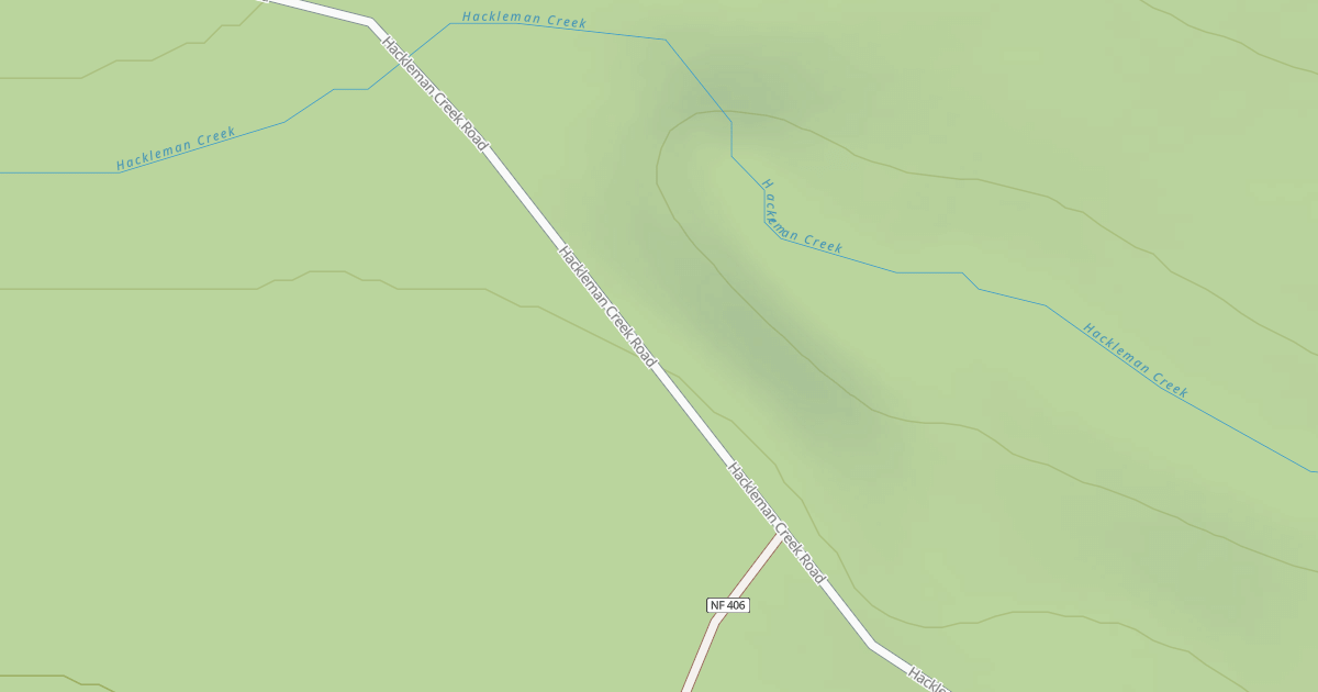 Map preview of HACKLEMAN CREEK