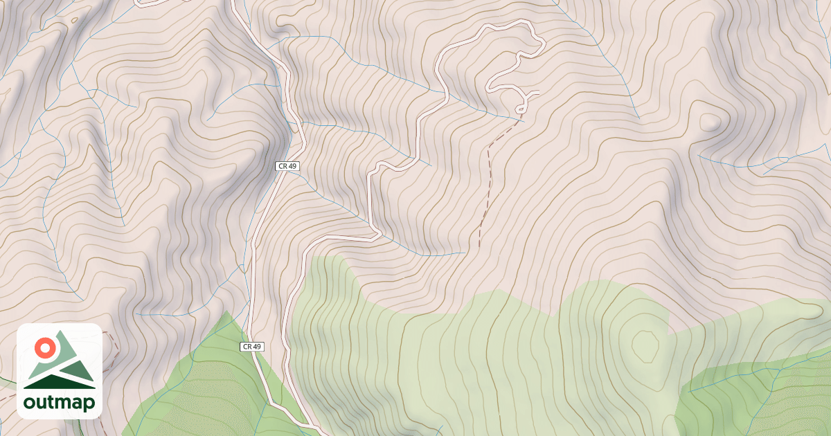 Map of BEAR CREEK RIDGE