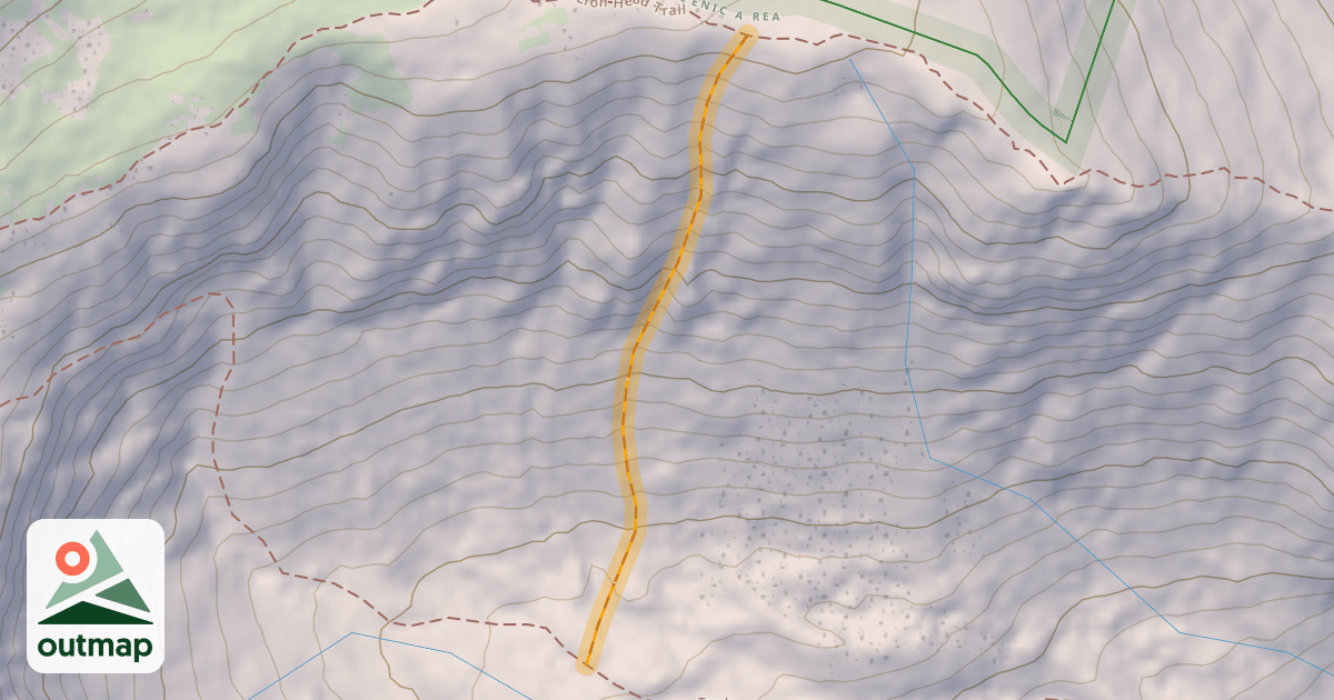 Map of Lion Head Gully