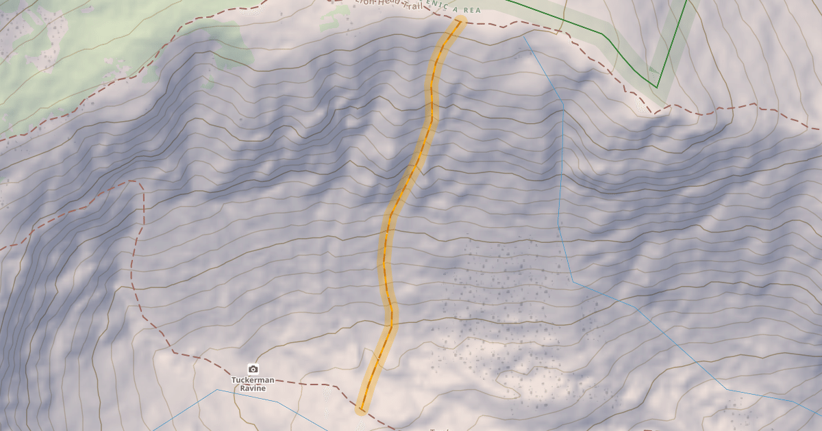 Map preview of Lion Head Gully