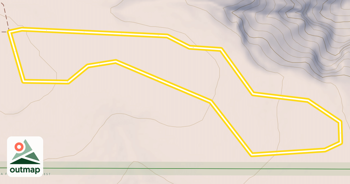Map of Sawyer Mesa Ski Trail