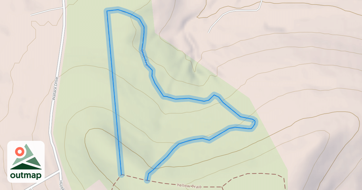 Map of Blue Trail