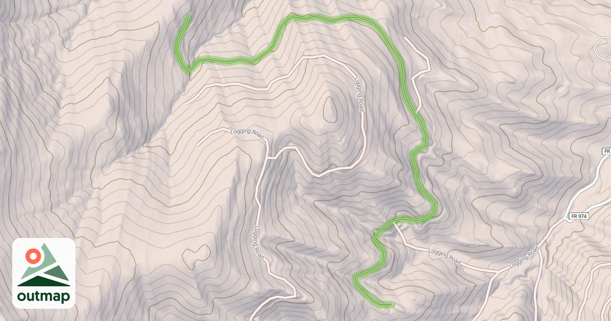 Map of Logging Road
