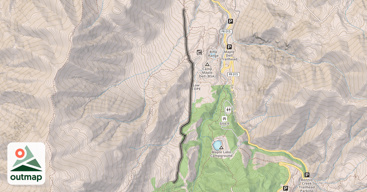 Map of Payson Pipeline Trail