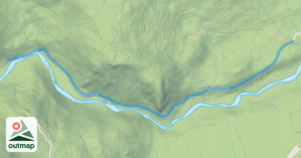 Map of Gun Creek Trail