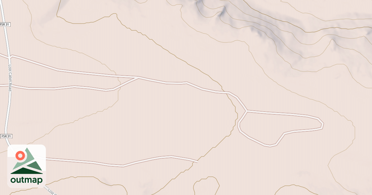 Map of POLE CREEK SPUR