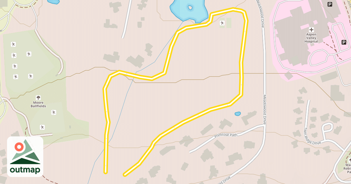 Map of Meadowood Dog Trail - Private