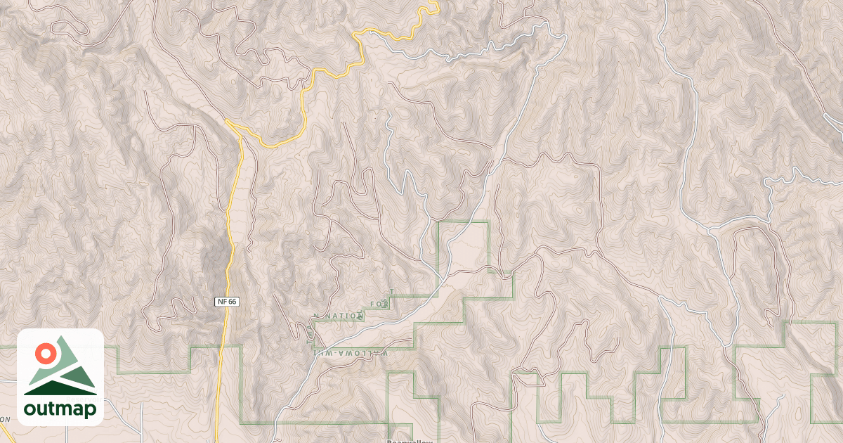 Map of East Pine Snowmobile