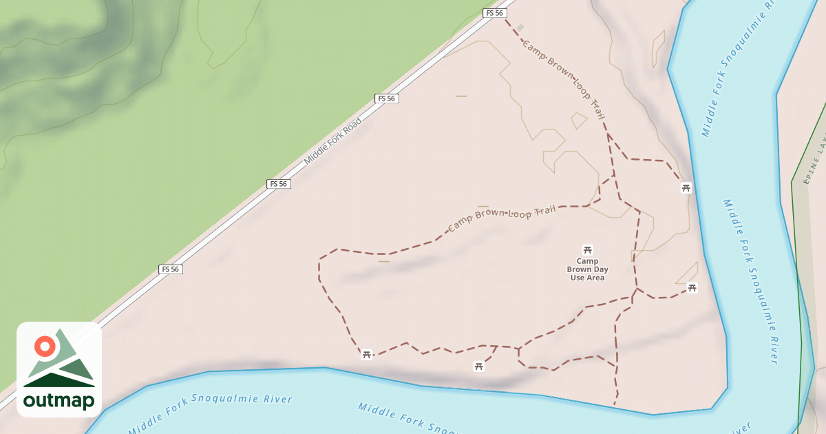 Map of CAMP BROWN