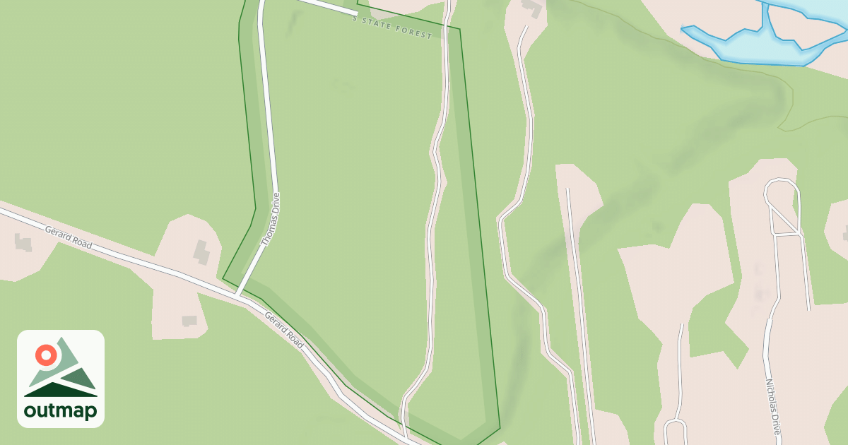 Map of Carmans River Right Of Way