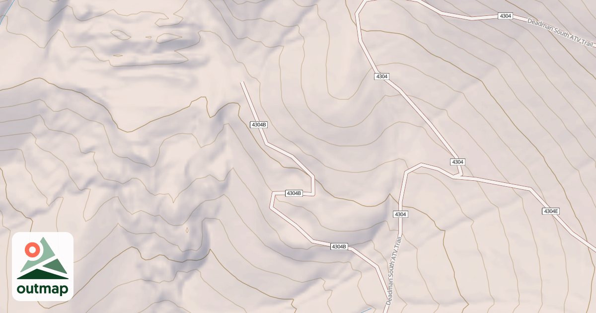 Map of Deadman South Atv Spur B