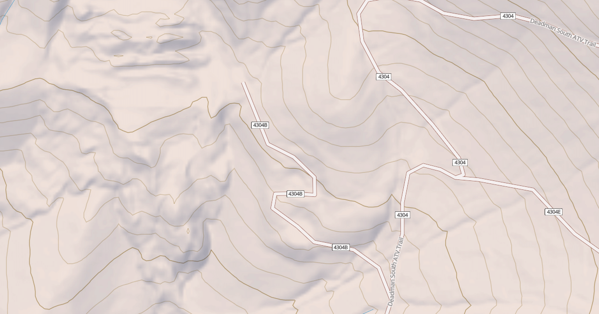 Map preview of Deadman South Atv Spur B