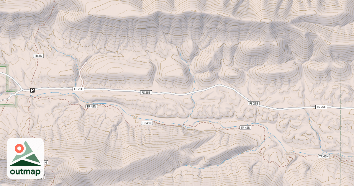 Map of SHADY EAST