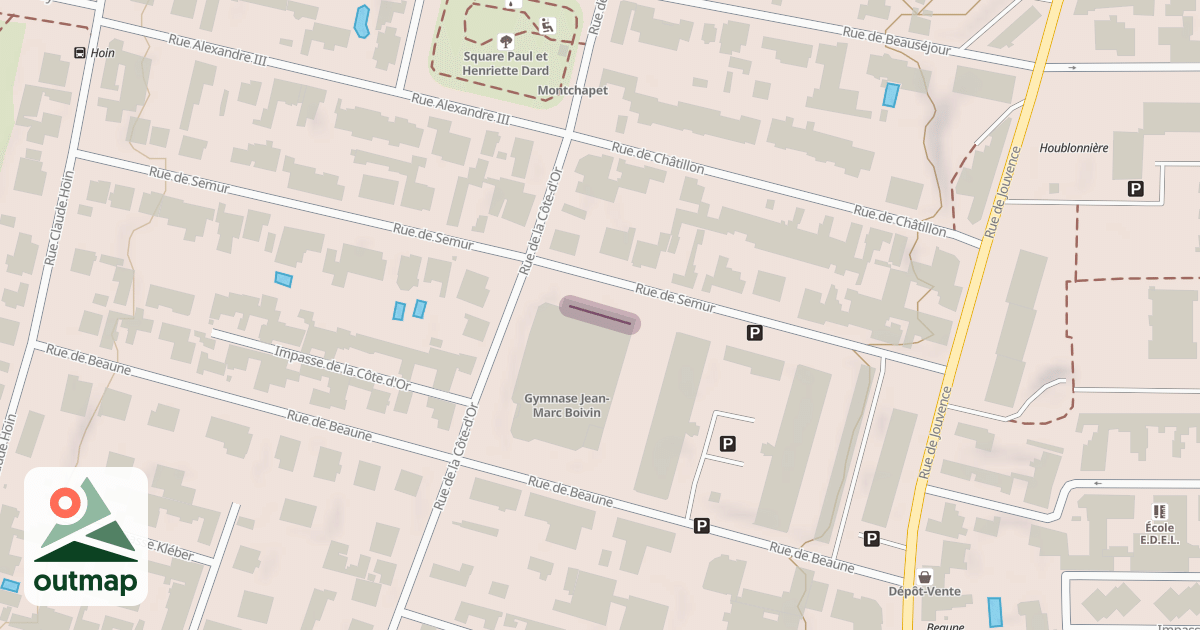 Map of Climbing Site