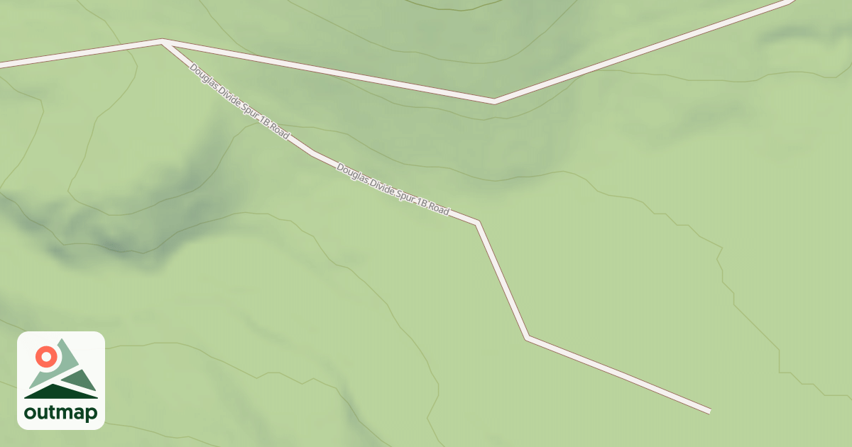 Map of DOUGLAS DIVIDE SPUR 1B
