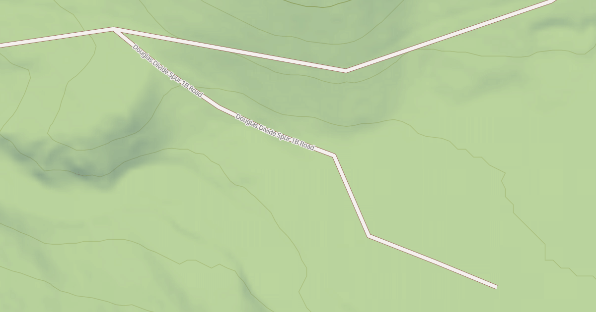 Map preview of DOUGLAS DIVIDE SPUR 1B