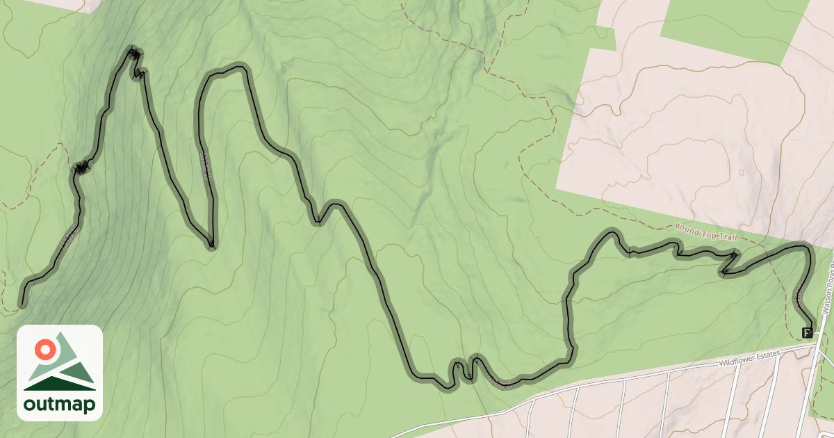 Map of A-Trail