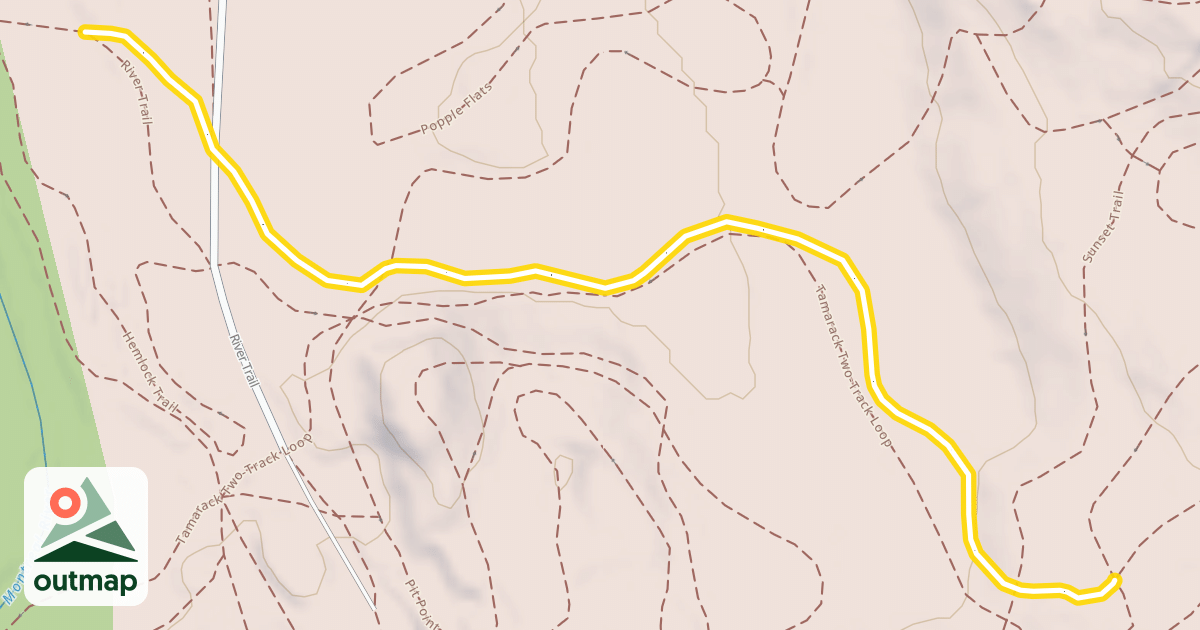 Map of Hemlock Trail