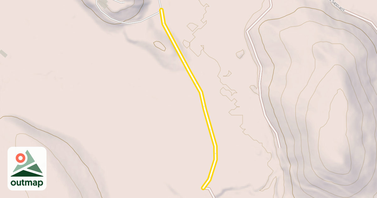 Map of Forest Road 5400-314
