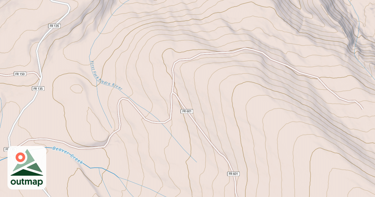 Map of BALDY MTN