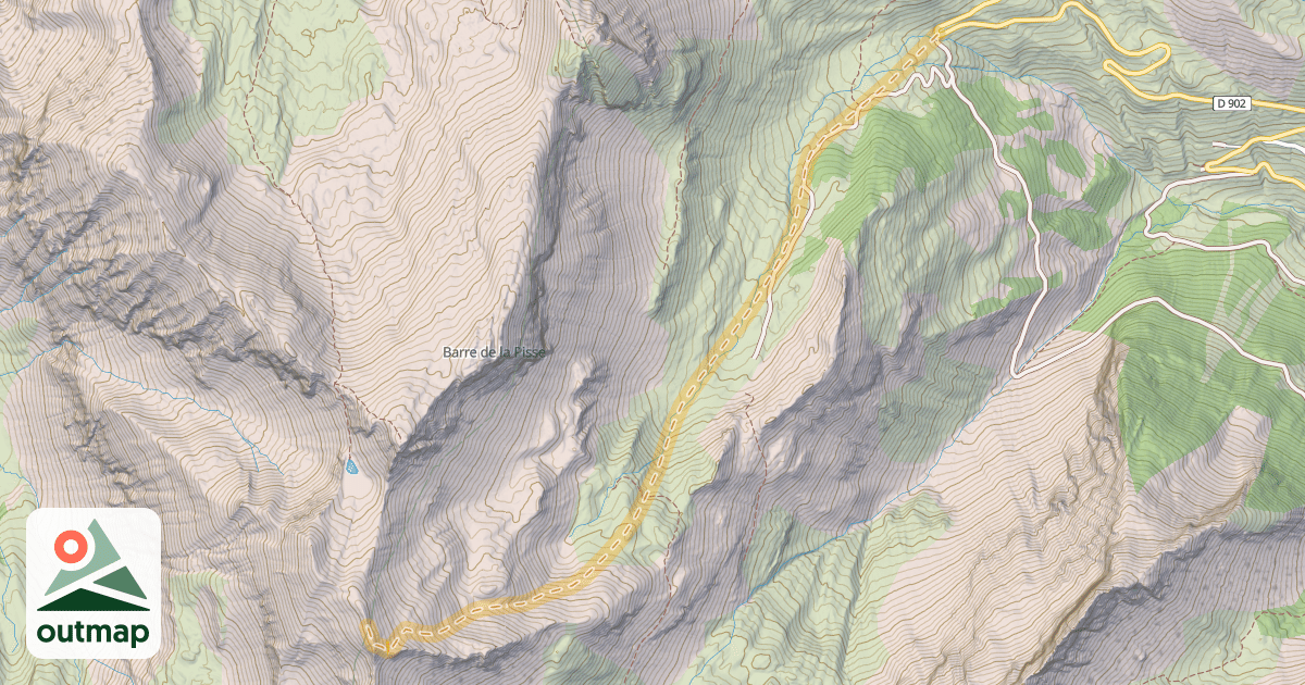 Map of Tête du Crachet — Stèle
