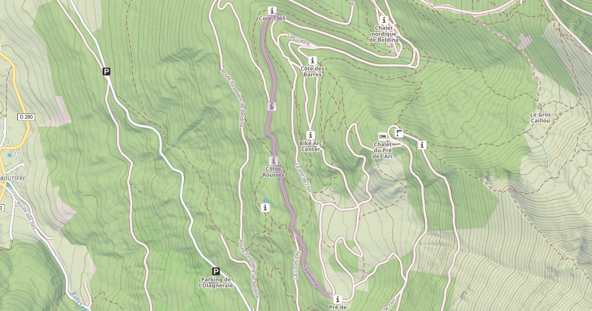 Map preview of La Beldina