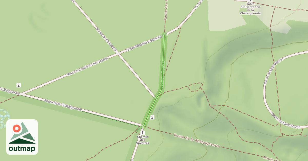 Map of Route des Muguets