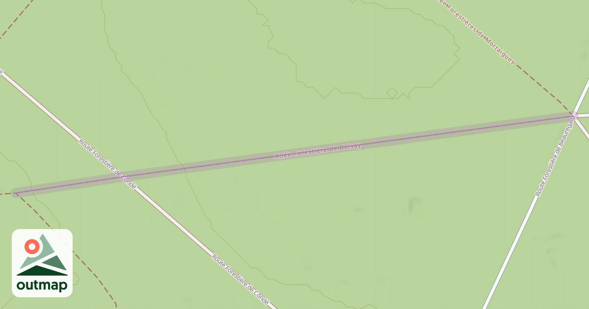 Map of Allée Forestière de Boisay