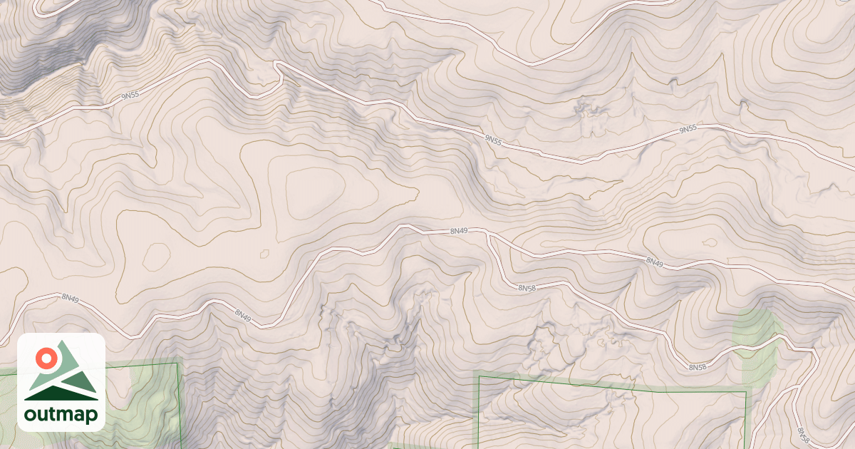 Map of Big Mtn. Loop