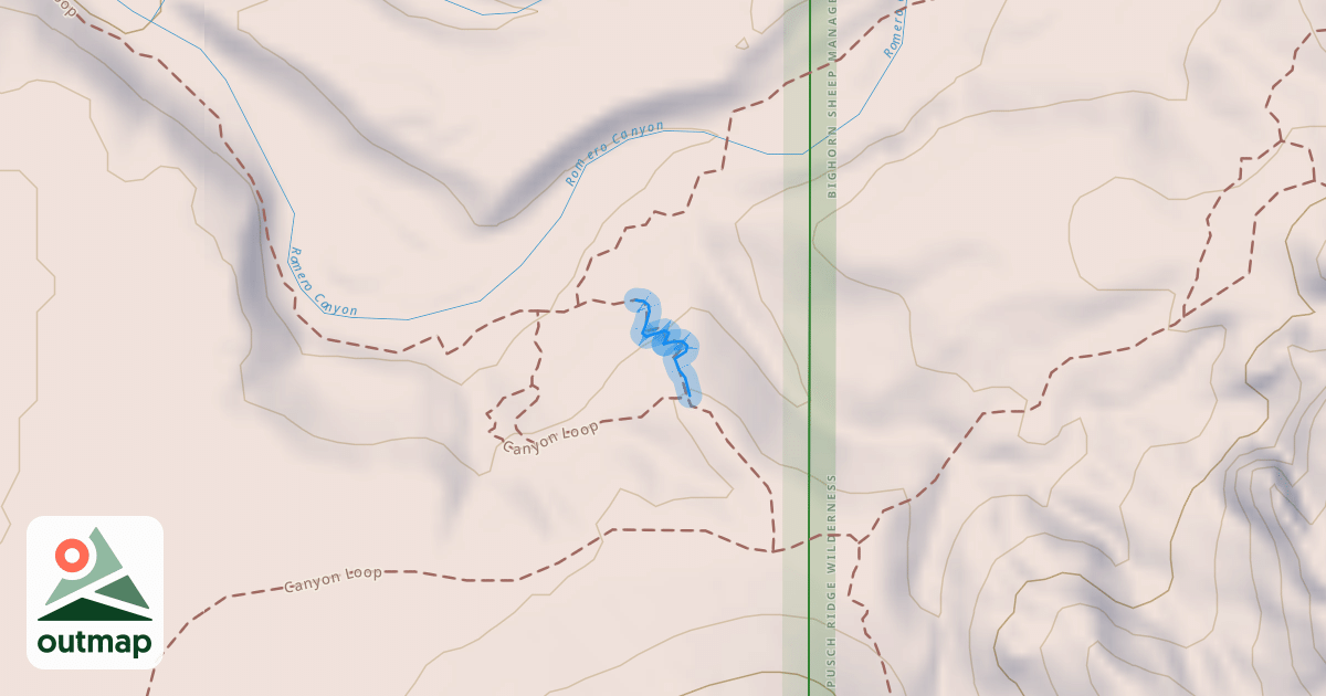 Map of Canyon Loop