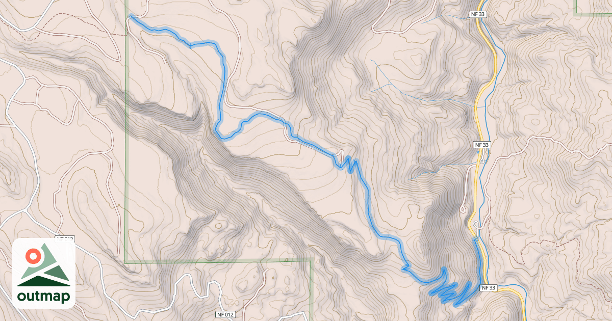 Map of Fremont National Recreation Trail