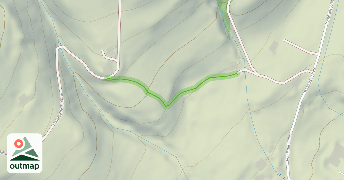 Map of Chemin des Frumiers vers le Bois