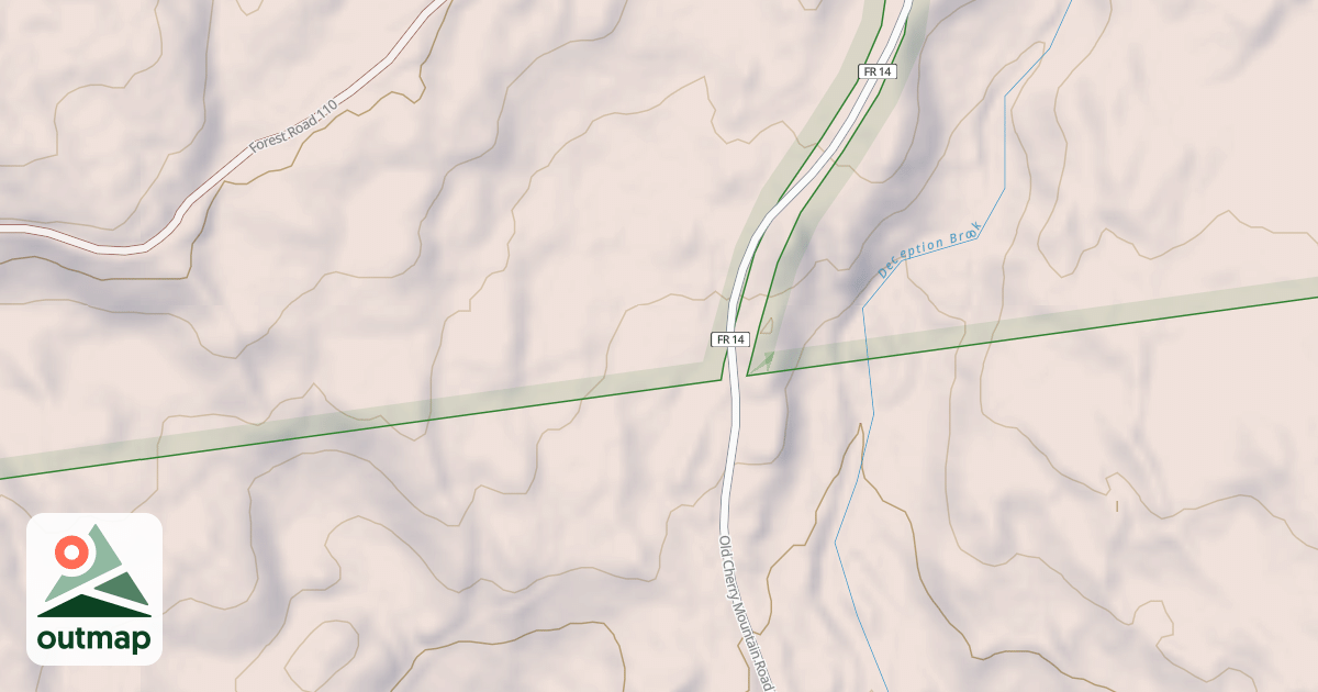 Map of Cherry Mtn. Connector Snomo