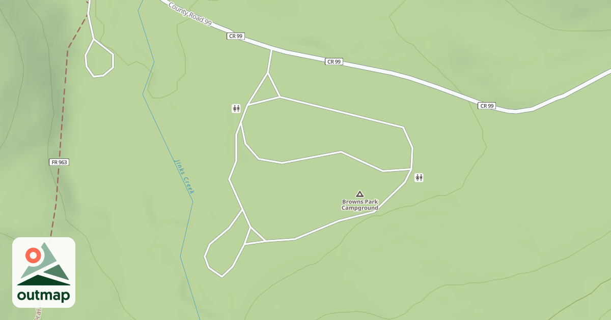 Map of BROWNS PARK CG