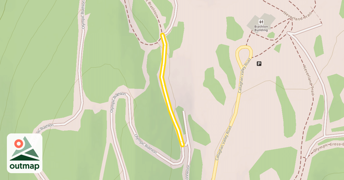 Map of Olympic Biathlon