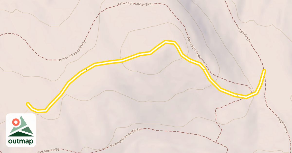 Map of Downey's Butte