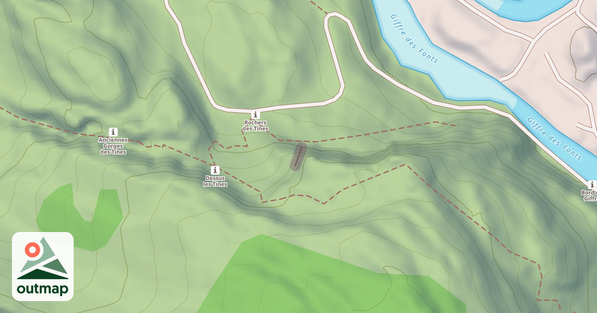 Map of Rocher du Béné