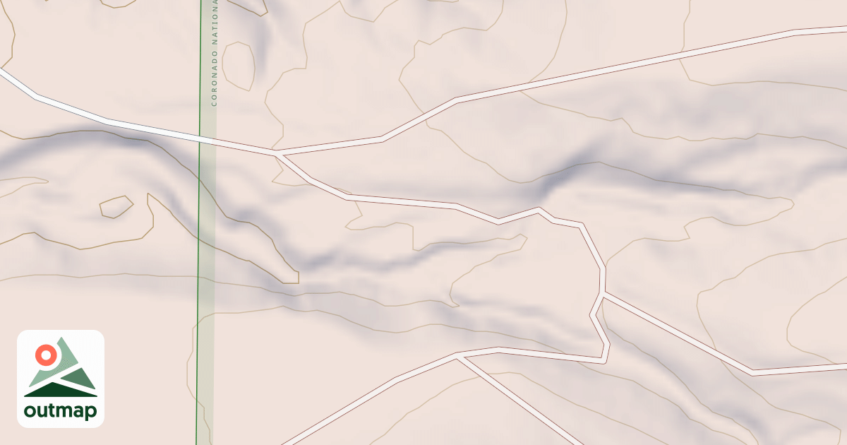 Map of AGUA CALIENTE SPRING