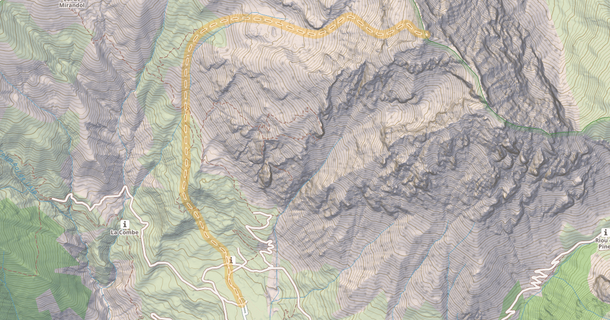 Map preview of Tête de la Courbe — Saint Ours