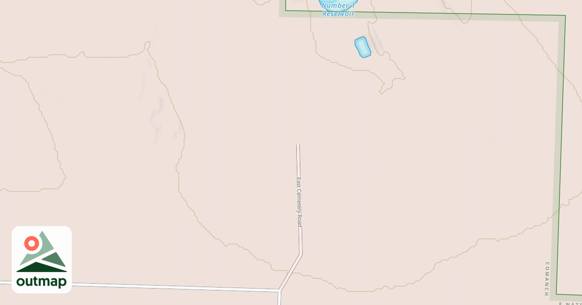Map of EAST CEMETERY