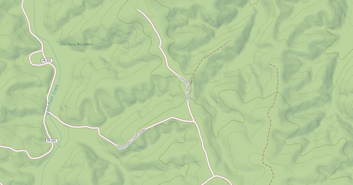 Map preview of CHIMNEY PEAK