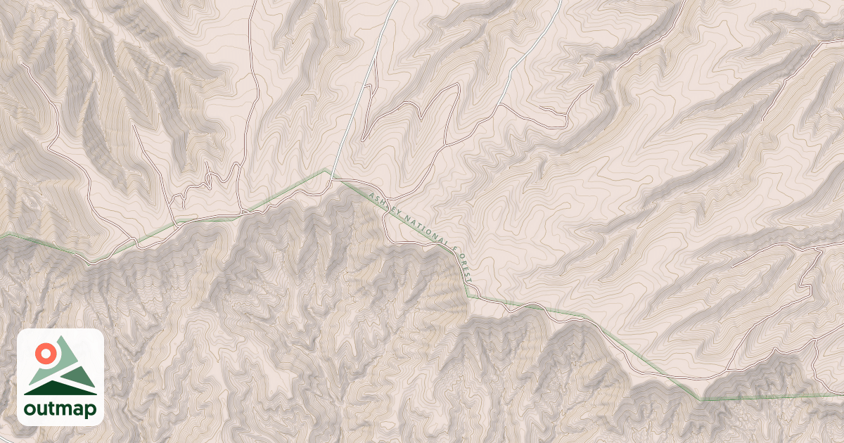 Map of ANTHRO MOUNTAIN
